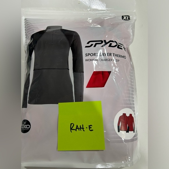 Spyder Womens XL Stretch Charger 1/2 Zip Baselayer Top Pulse Red NWT Sport Layer - Picture 10 of 10